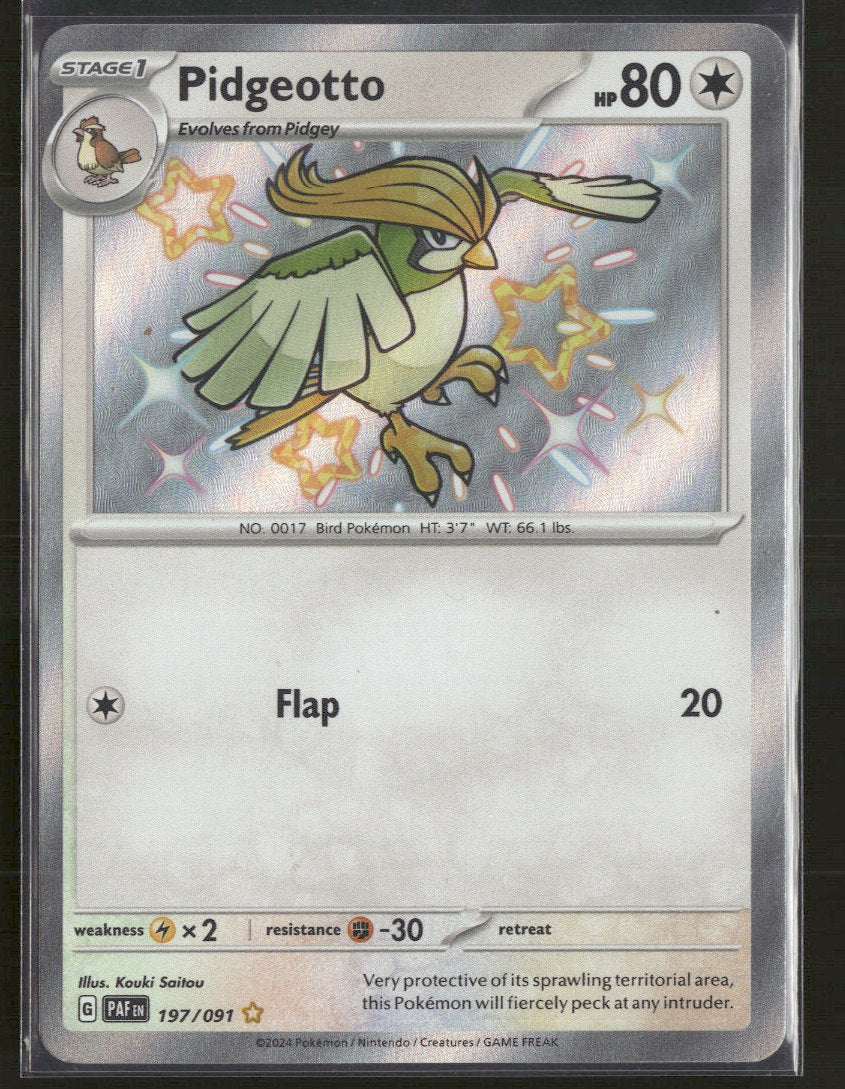 Pidgeotto - Paldean Fates - 197/091 - Near Mint