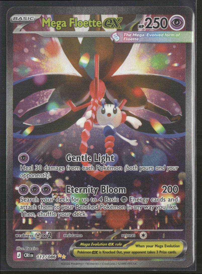 Mega Floette ex - Chaos Rising - 117/086 - Near Mint