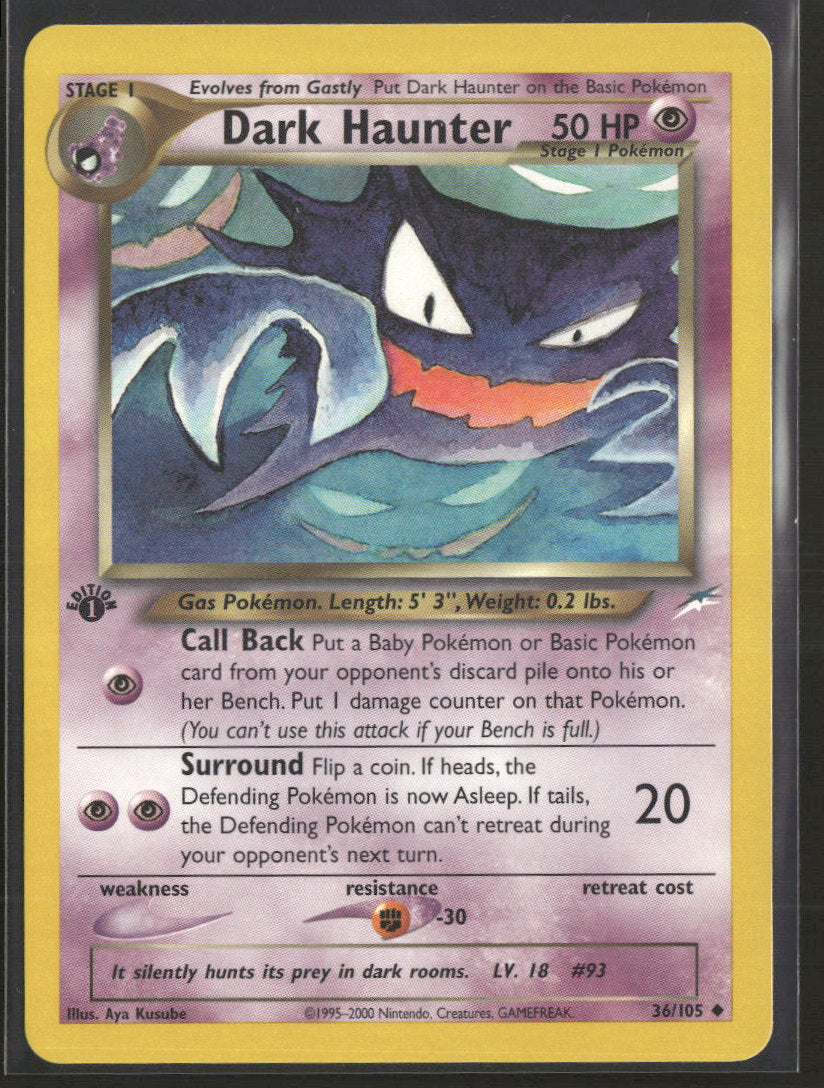 Dark Haunter - Neo Destiny - 036/105 (1st Edition) - Near Mint