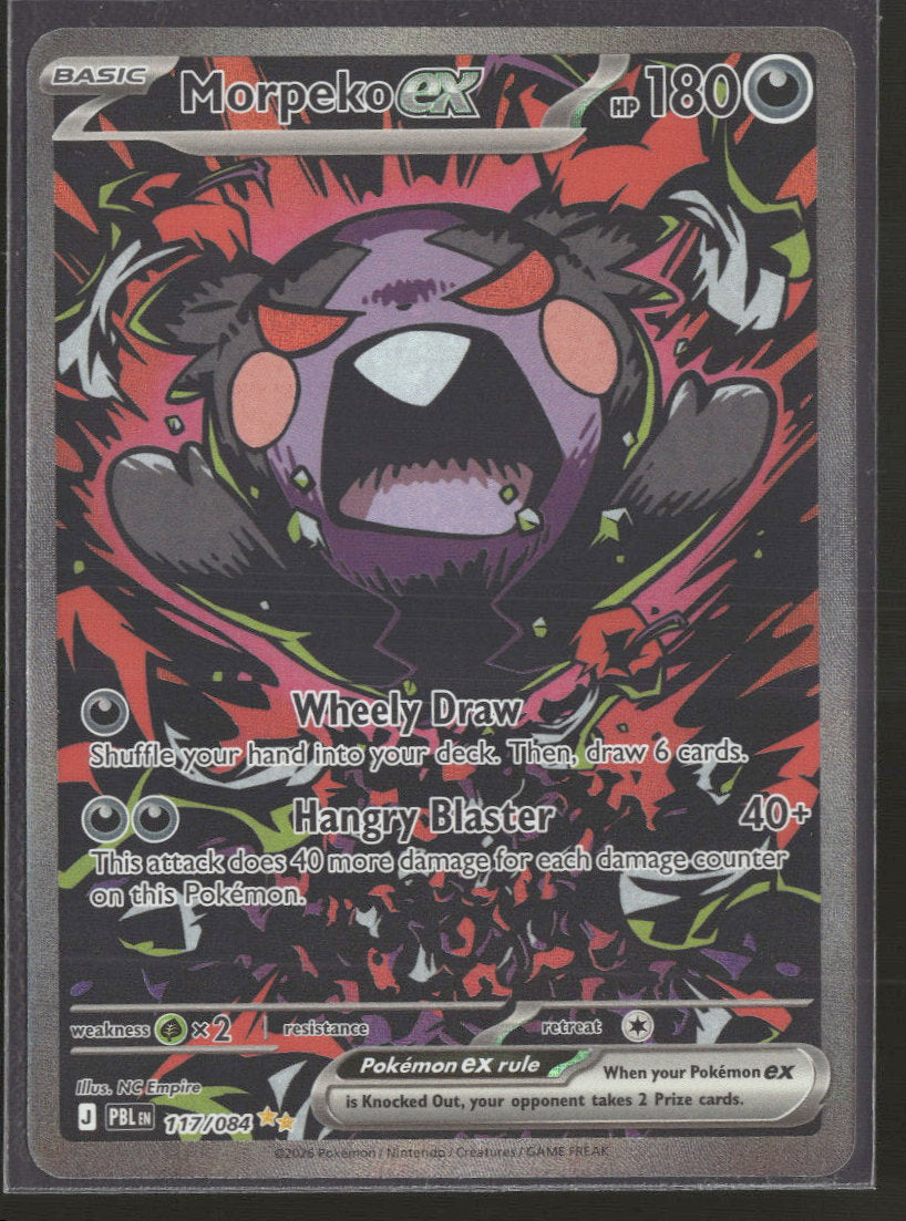 Morpeko ex - Pitch Black - 117/084 - Near Mint