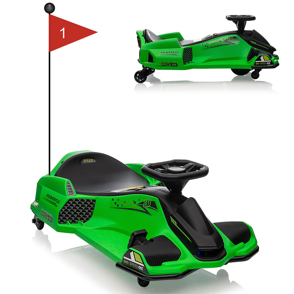 Powerful Electric Go-Kart for Kids Up To 110 Lbs with 7Ah Battery and 180W Motor
