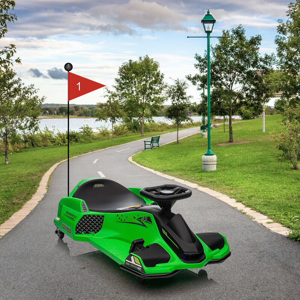 Powerful Electric Go-Kart for Kids Up To 110 Lbs with 7Ah Battery and 180W Motor