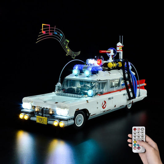 Light Kit for LEGO Ghost Busters ECTO-1 #10274 Halloween
