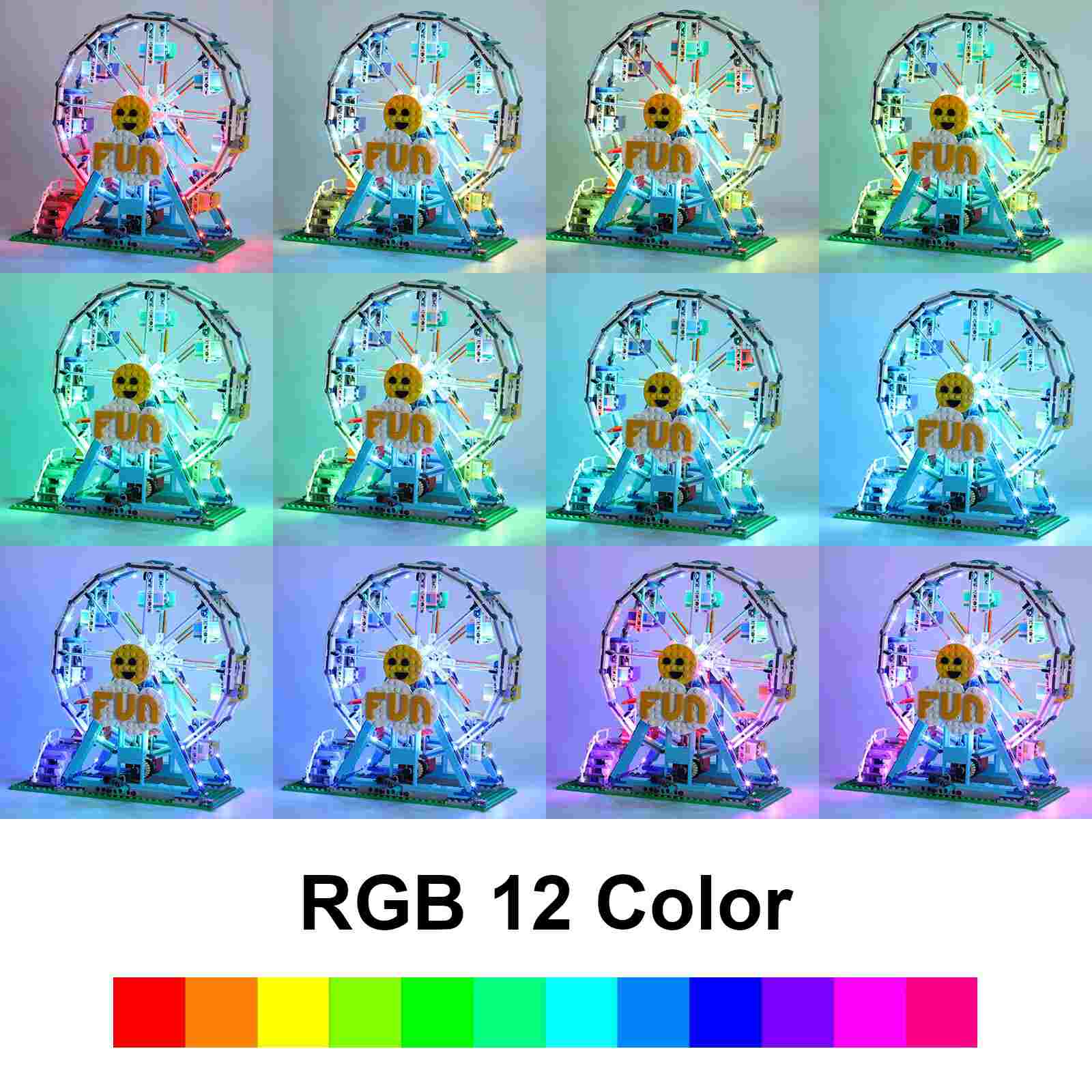 Light Kit for Ferris Wheel #31119 (RC & 12 RGB Colors) - Golden Apple Comics