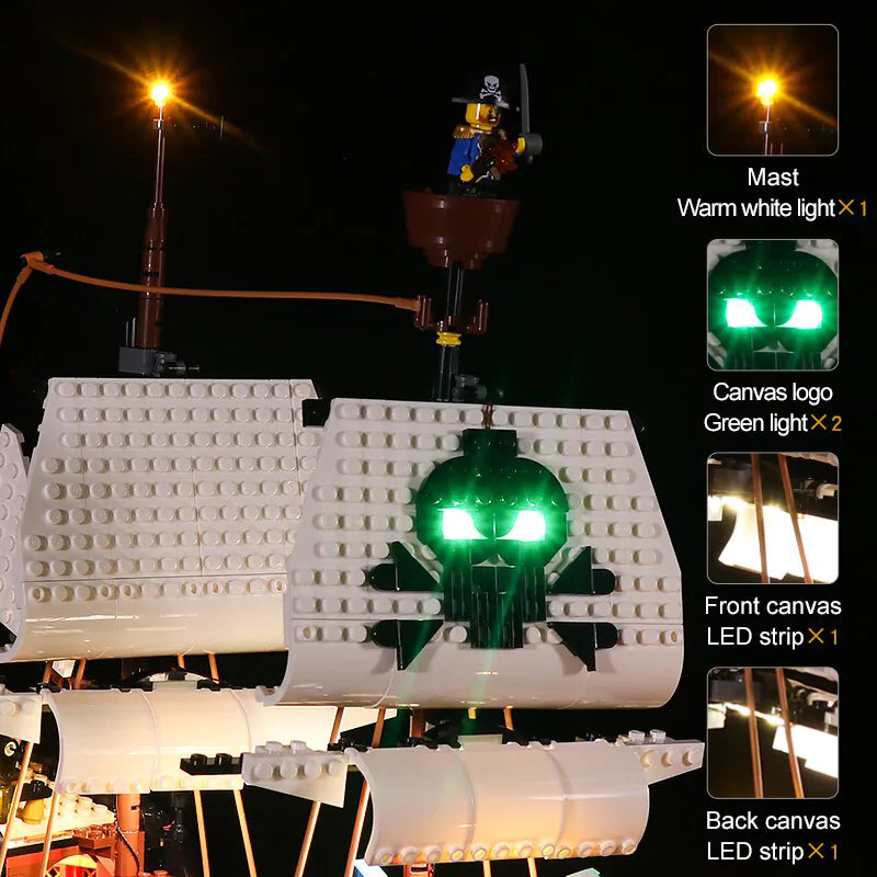 LEGO Pirate Ship #31109 Light Kit