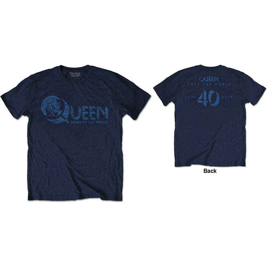 Queen News of the World 40th Vintage Logo [T-Shirt]