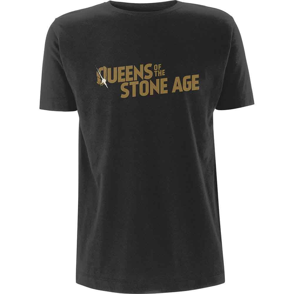 Queens Of The Stone Age Metallic Text Logo [T-Shirt] - Golden Apple Comics