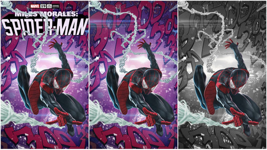 MILES MORALES SPIDER-MAN #19 SSCO SKAN SRISUWAN ASM #300 HOMAGE TRADE DRESS, VIRGIN, COLOR SPLASH VIRGIN VARIANT SET OF 3 2020