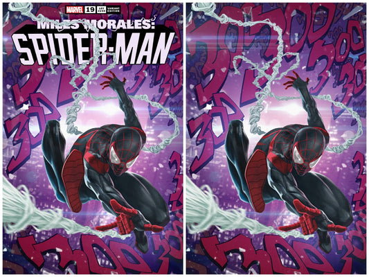 MILES MORALES SPIDER-MAN #19 SSCO SKAN SRISUWAN ASM #300 HOMAGE TRADE DRESS & VIRGIN VARIANT SET OF 2 2020