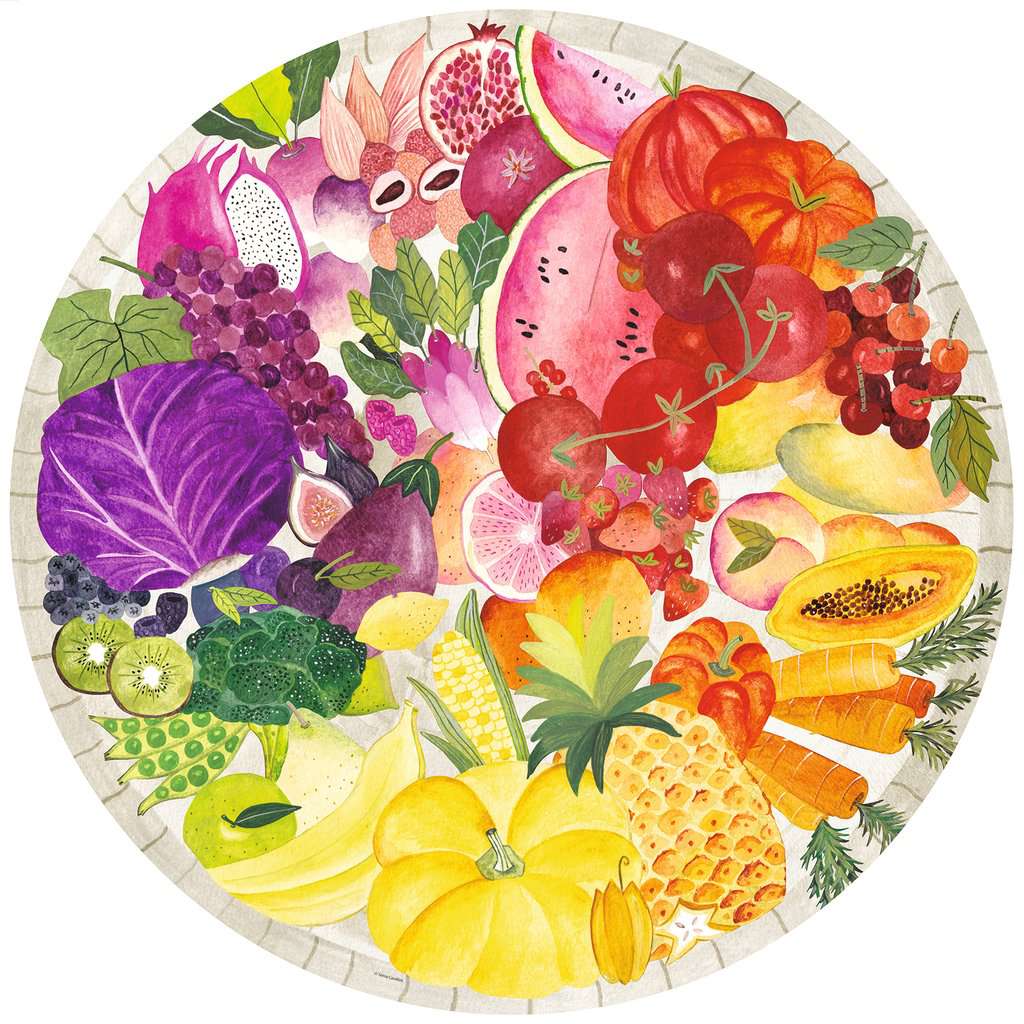 Circle of Colors: Fruits and Vegetables 500 Piece Puzzle