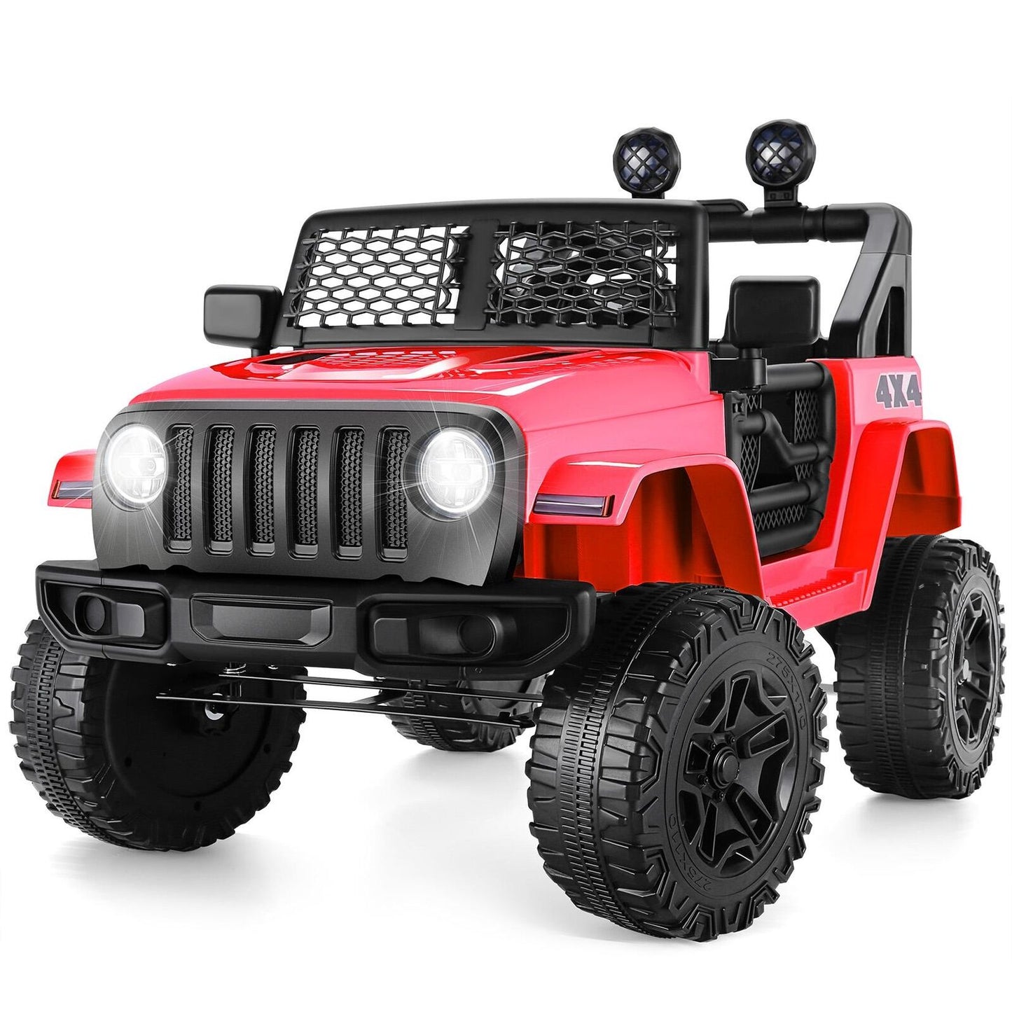 Remote Control Ride On Car for Kids with LED Lights - Battery Powered Toy Vehicle for Parent-Child Fun