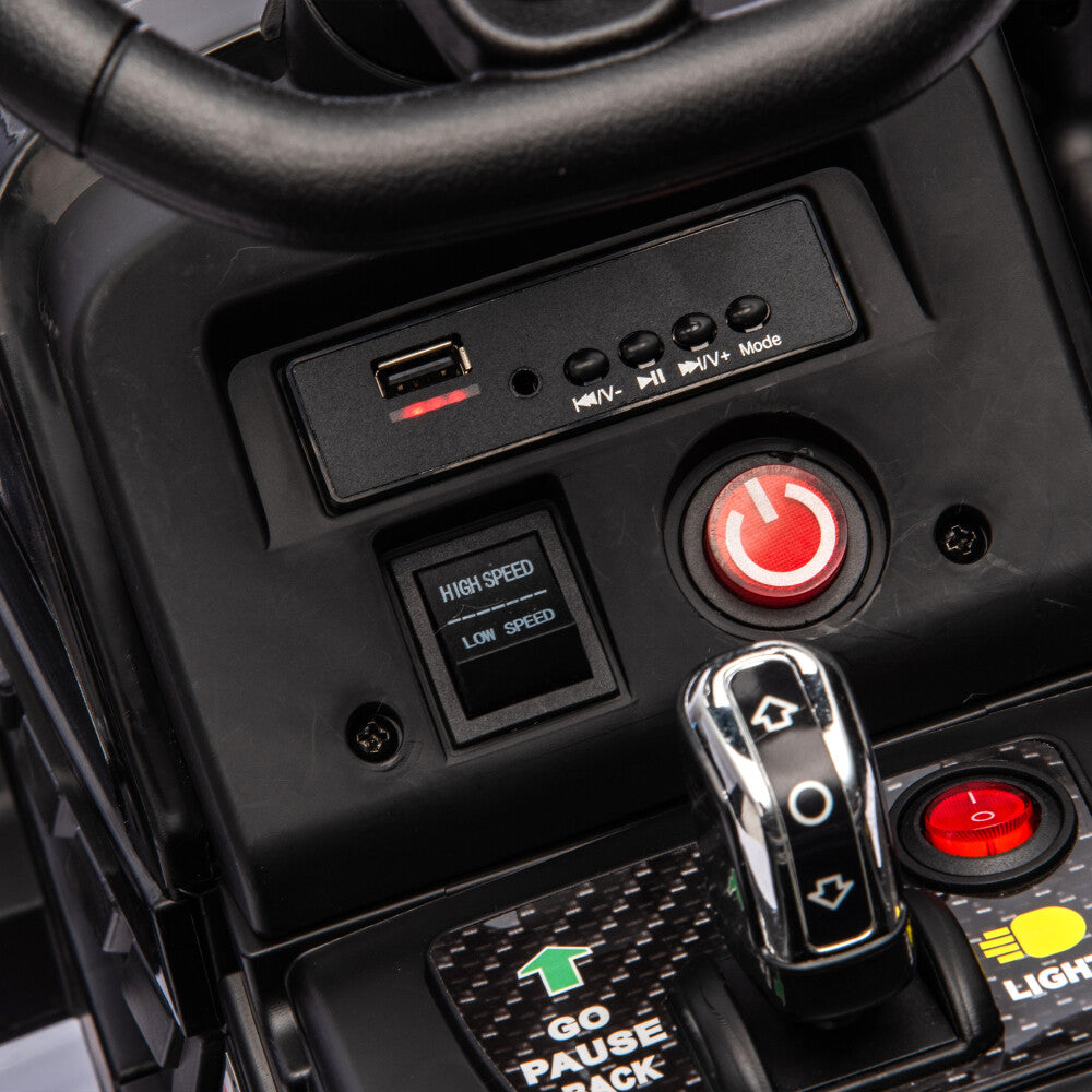 24V Battery-Powered Electric Ride-On Tractor with Trailer and Dual 200W Motors