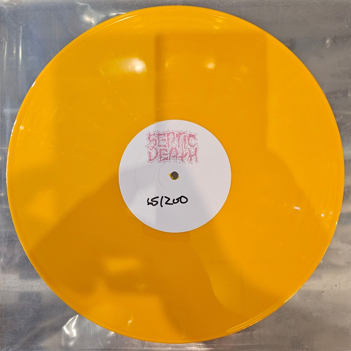 SEPTIC DEATH - LIVE: JUNE 27TH, 1986 (Color Vinyl) LP Record *Unofficial Release*