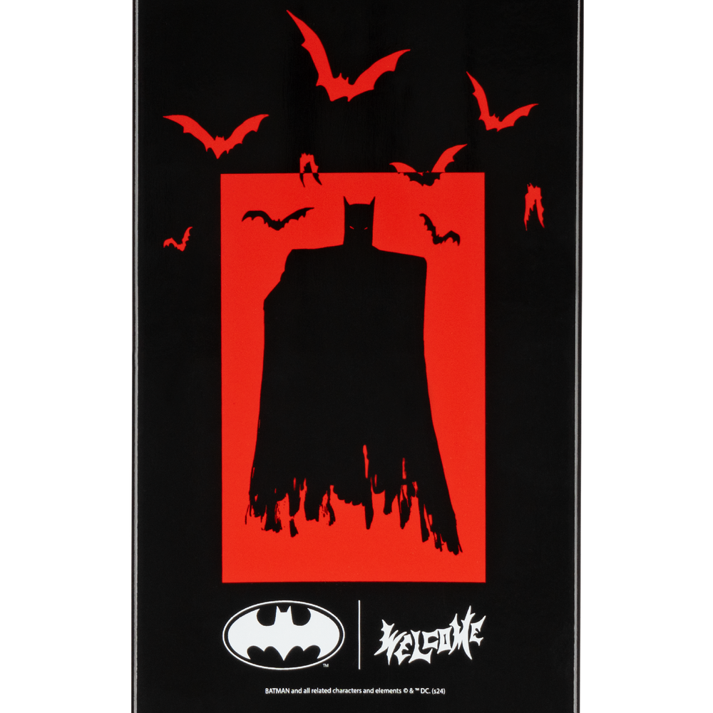 WELCOME X BATMAN "KNOCKOUT" 8.25" COMPLETE SKATEBOARD