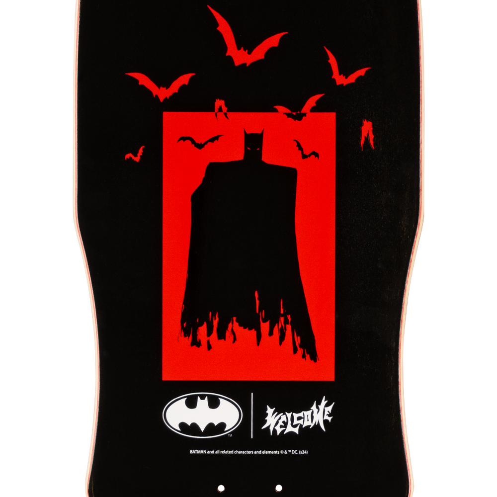 WELCOME X BATMAN "TALONS" 9.75" COMPLETE SKATEBOARD