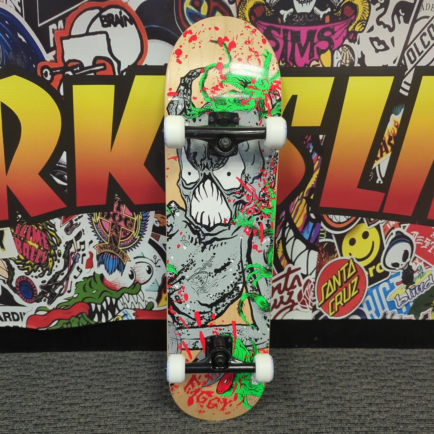 BAKER x NECKFACE FIGGY "TOXIC RATS" 8" COMPLETE SKATEBOARD