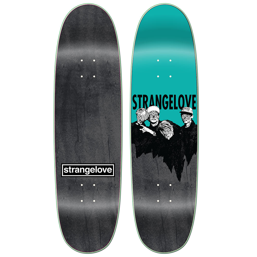 StrangeLove "Consume II" Turquoise 8.5" Skateboard Deck