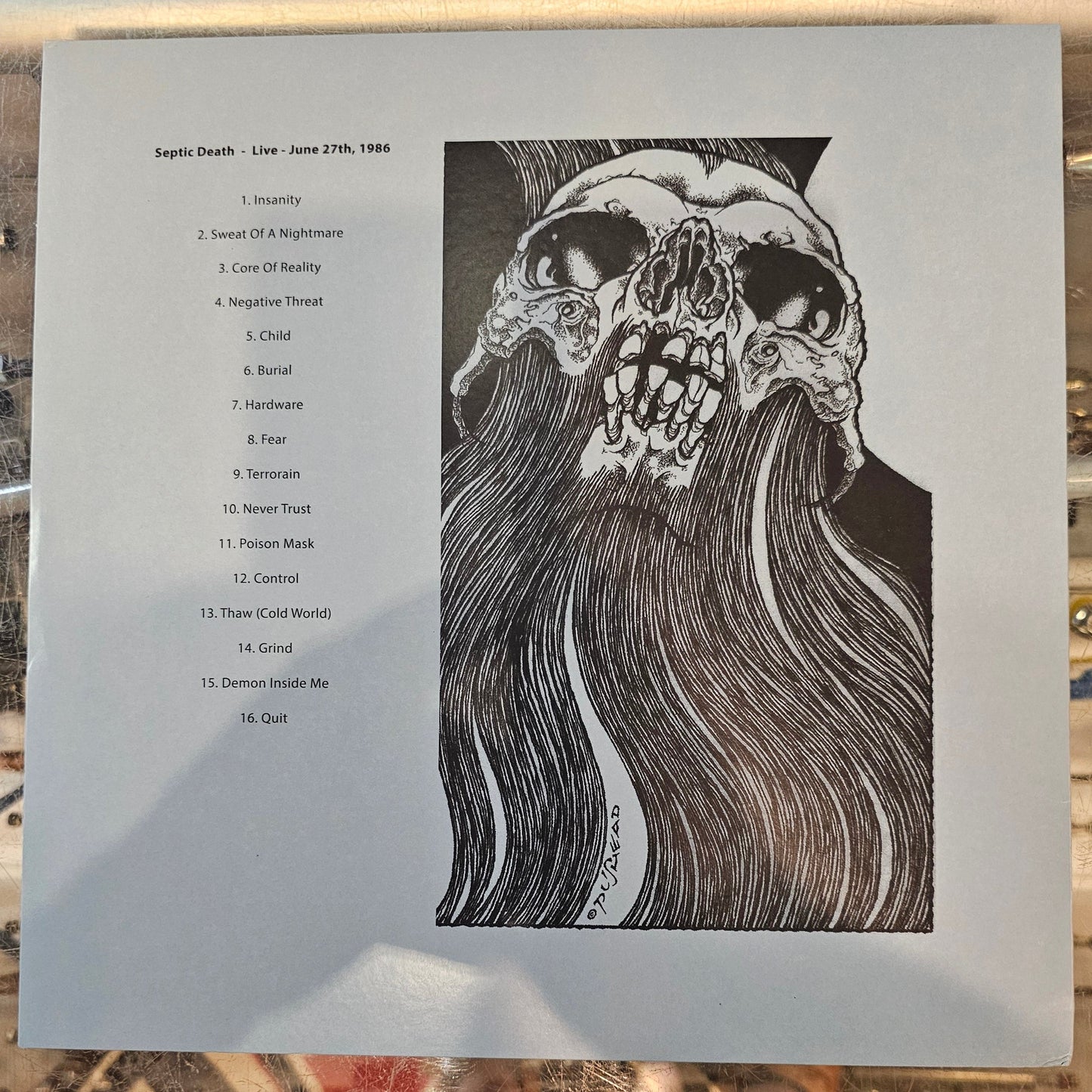 SEPTIC DEATH - LIVE: JUNE 27TH, 1986 (Color Vinyl) LP Record *Unofficial Release*