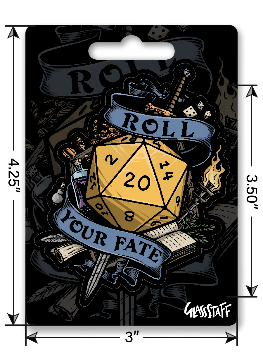 Sticker: Roll Your Fate 2 Waterproof Die Cut