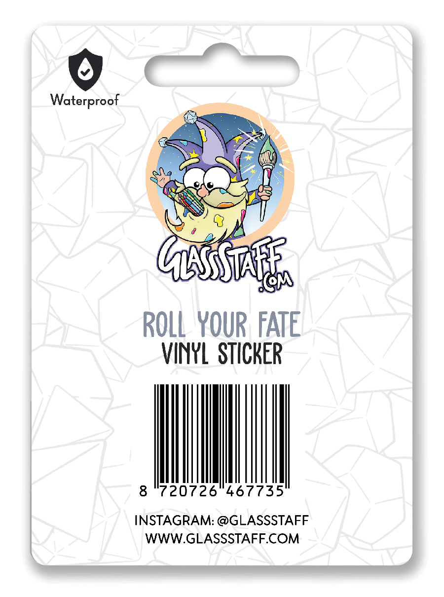 Sticker: Roll Your Fate Waterproof Die Cut