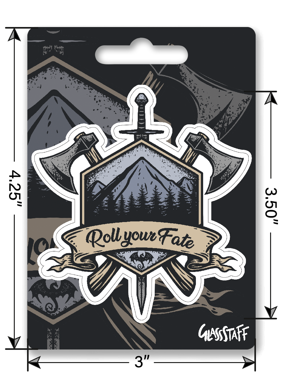 Sticker: Roll Your Fate Waterproof Die Cut