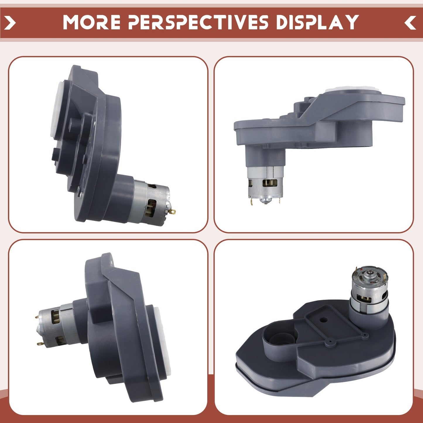 24V 16000RPM RS755 Electric Motor for Children's Electric Cars with Gear Case