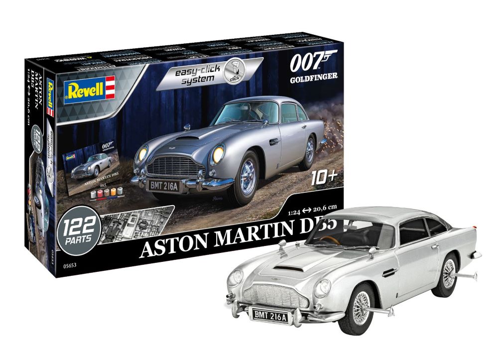 Revell 5653 1/24 James Bond Aston Martin DB5 Car from Goldfinder Movie w/paint (