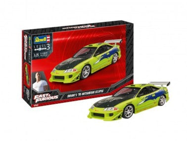 Revell 7691 1/25 Fast & Furious Brian's 1995 Mitsubishi Eclipse Car