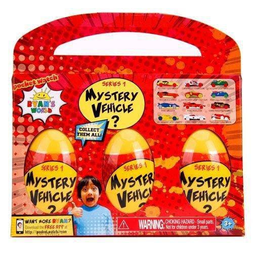 Ryan's World Mystery Egg 1:64 Scale Vehicle 3-Pack