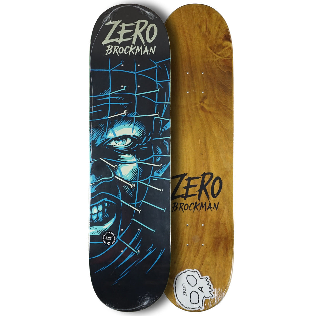 ZERO BROCKMAN FRIGHT NIGHT GLOW 8.25" SKATEBOARD DECK