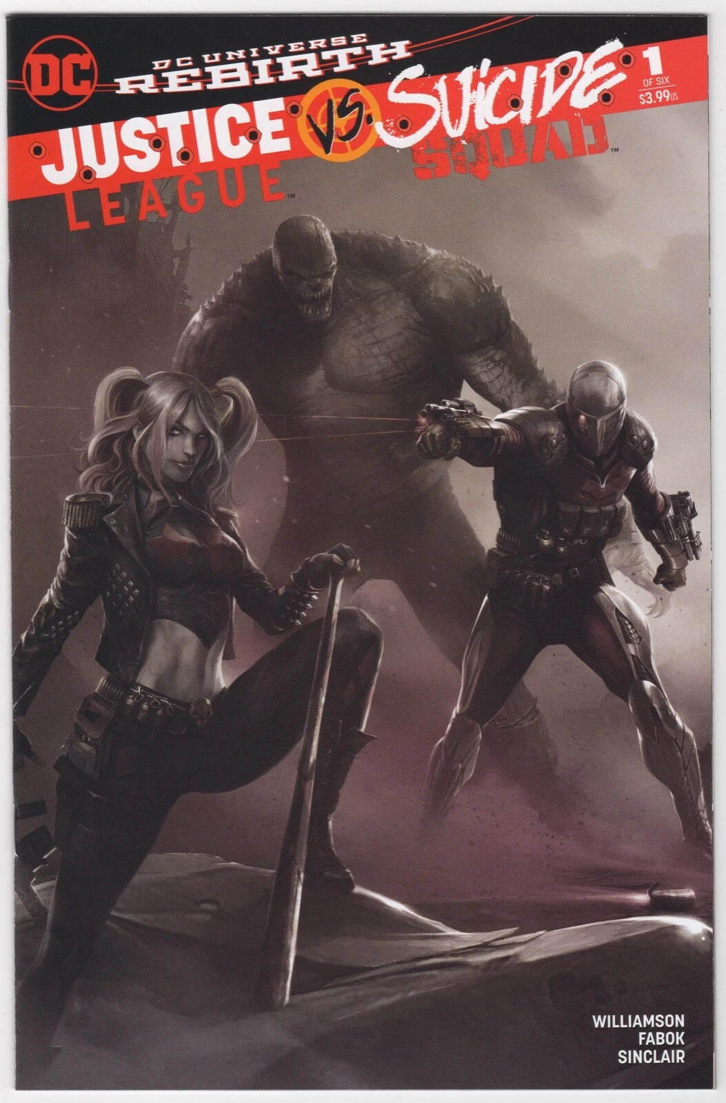 Justice League Vs Suicide Squad #1 Francesco Mattina Connecting B&W Variant Set of 2 (12/21/2016) Dc