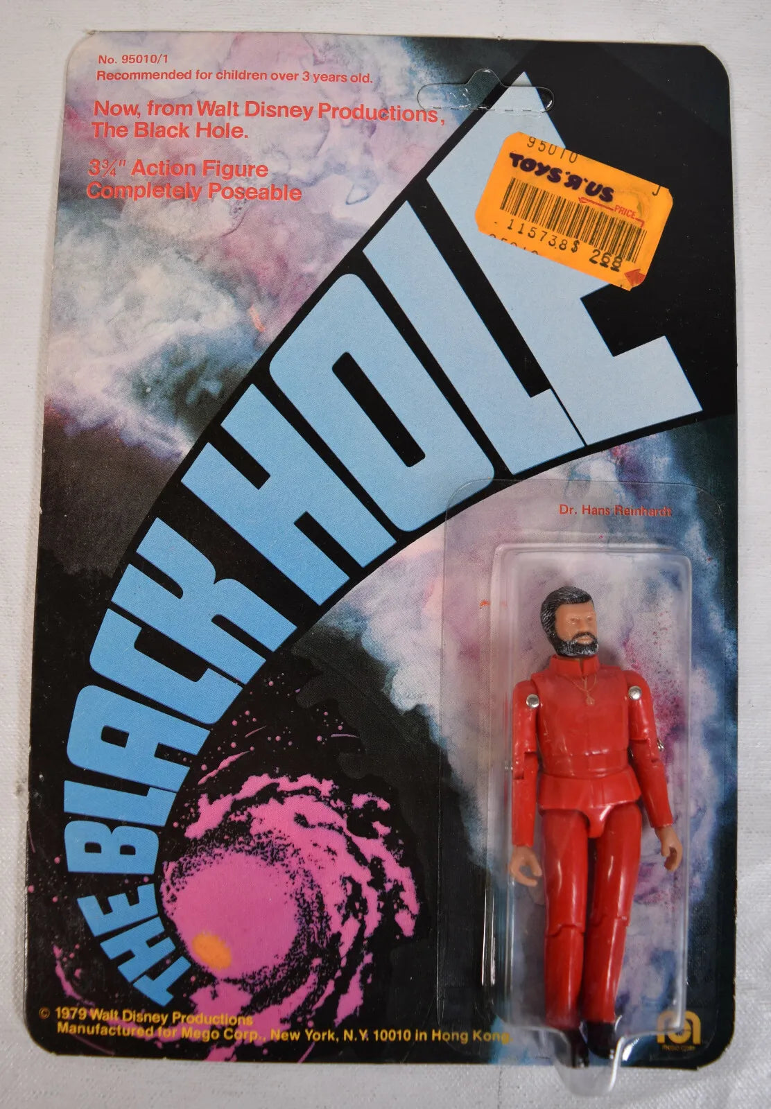 Black Hole Dr. Hans Reinhardt Action Figure Mego 1979 MOC New