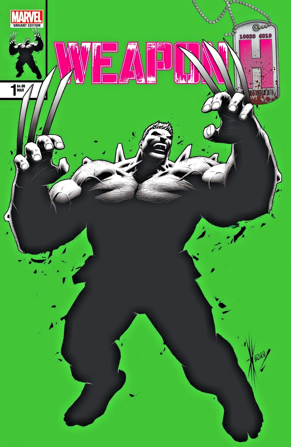 WEAPON H #1 SSCO DALE KEOWN HOMAGE VARIANT 2019