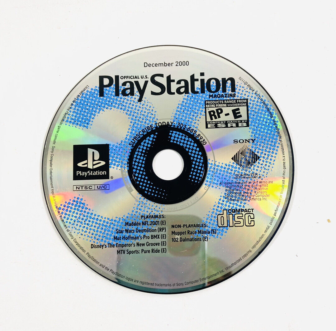 Playstation Magazine December 2000 Demo Disc (Playstation)