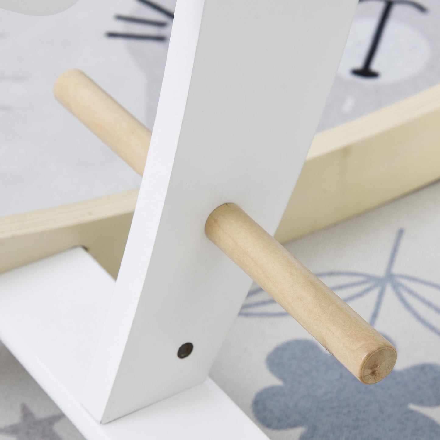 Classic Wooden Rocking Horse Ride-On Toy for Toddlers Ages 1-3 Years