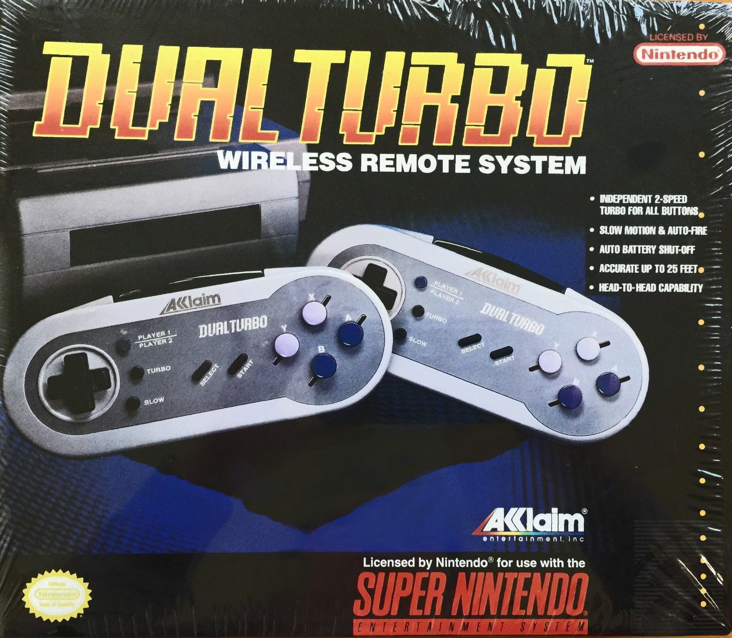 Dual Turbo Wireless Controllers (Super Nintendo)