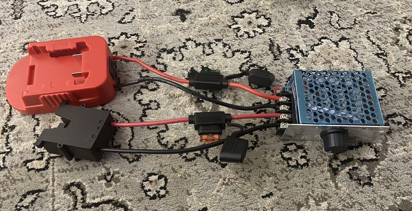 Upgrade Your Power Wheels with the 18V Plug & Play Conversion Kit - Includes Tool Battery x2 and Charger!