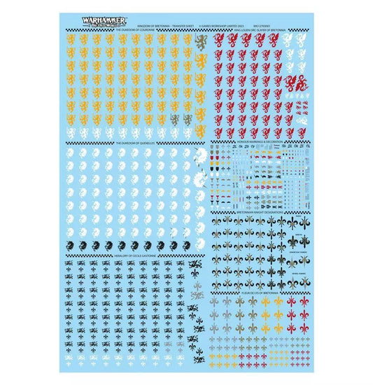 Warhammer: The Old World - Kingdom of Bretonnia - Transfer Sheet