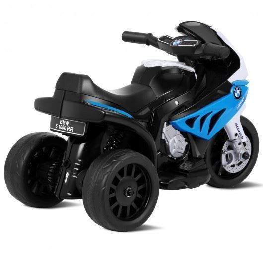 BMW Licensed Electric Motorcycle for Kids - Durable 6V Blue 3 Wheeler Ride-On