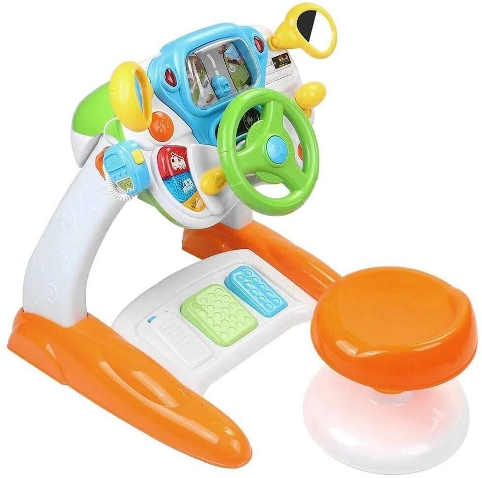 Interactive Toy Steering Wheel for Toddlers - Perfect for Imaginative Play and Motor Skills Development
