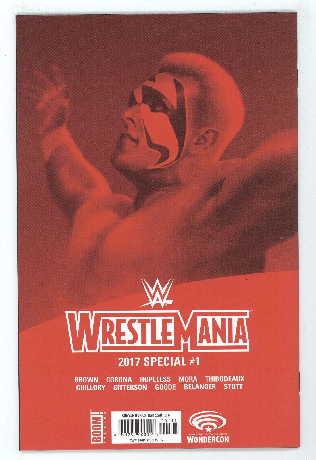 WWE Wrestlemania Special 1 Boom 2017 Wondercon Sting Variant