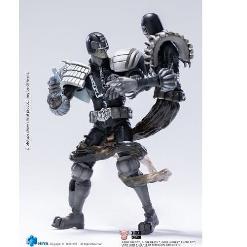 SDCC 2022 Judge Dredd VS Judge Death Black & White 1/18 Scale Figure 2 Pack