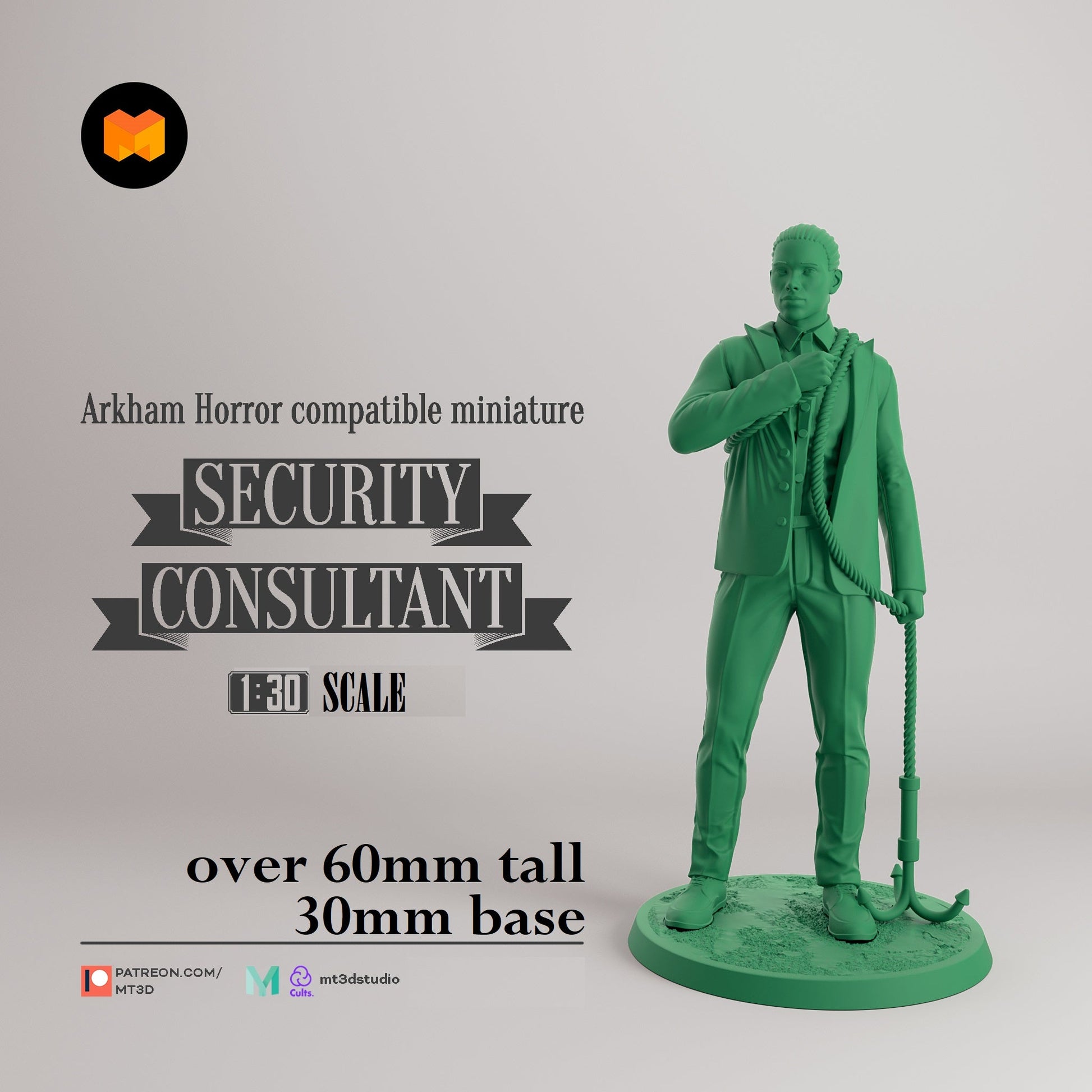 Arkham Compatible Investigator: The Security Consultant (Kymani Jones) - Golden Apple Comics
