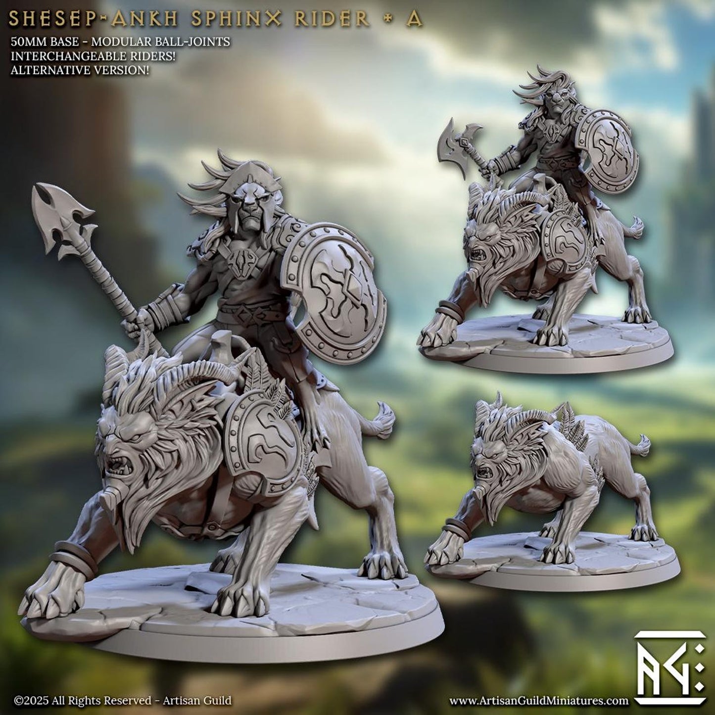 Shesep-Ankh Sphinx Rider: Sculpt A (Leonin Cavalry Unit) - Golden Apple Comics
