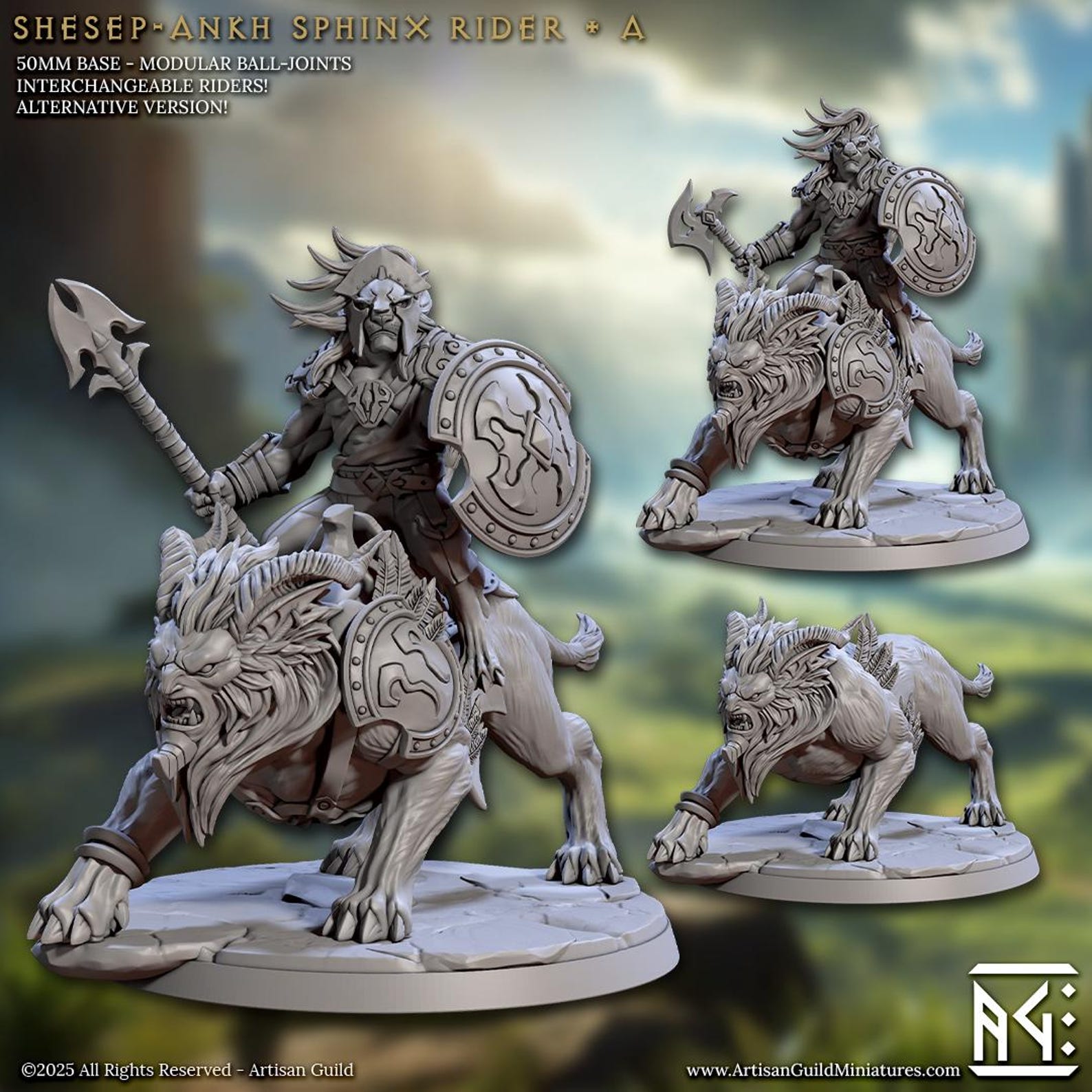 Shesep-Ankh Sphinx Rider: Sculpt A (Leonin Cavalry Unit) - Golden Apple Comics