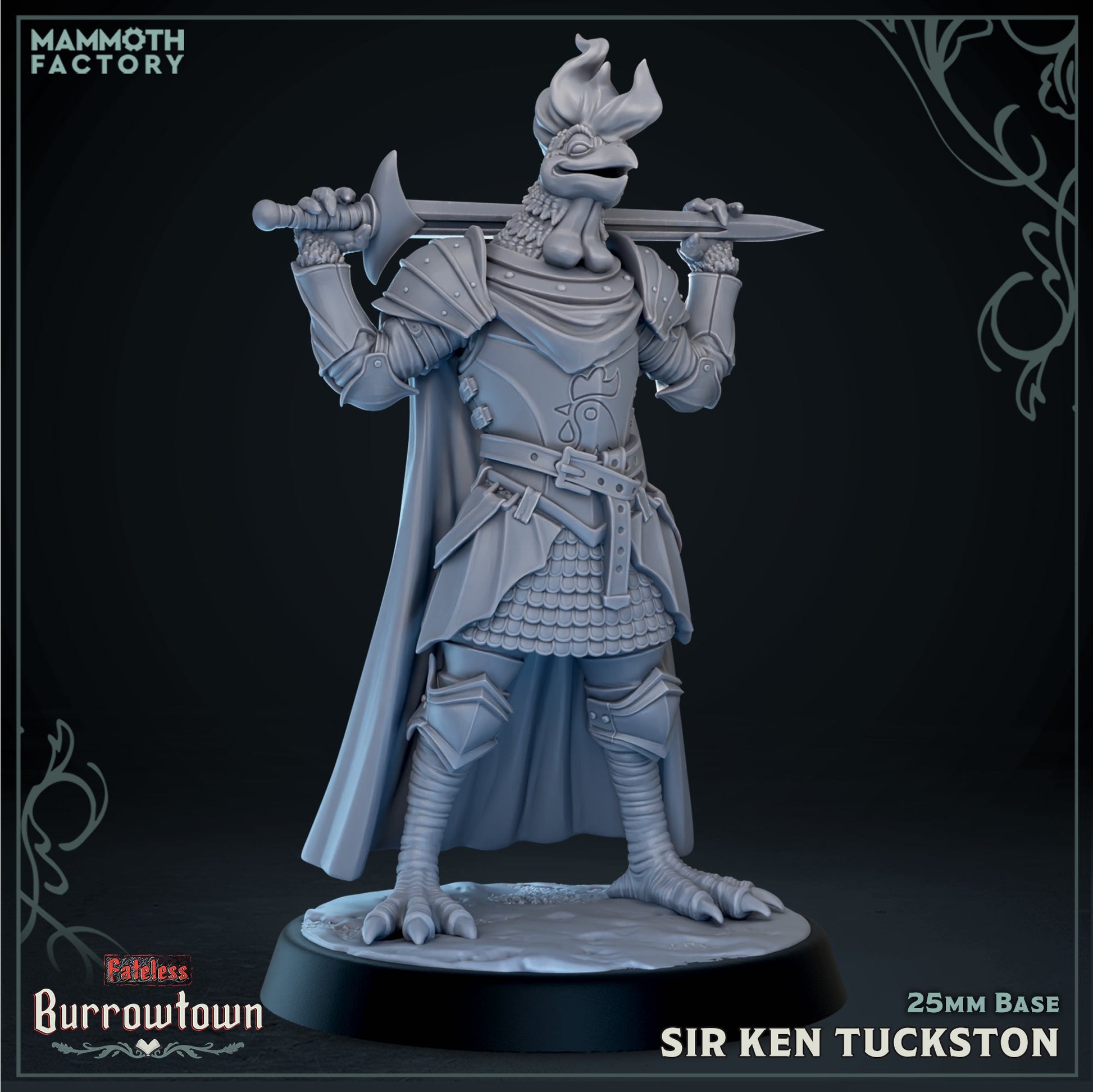 Sir Ken Tuckston (Male Aarakocra Rooster Knight) - Golden Apple Comics