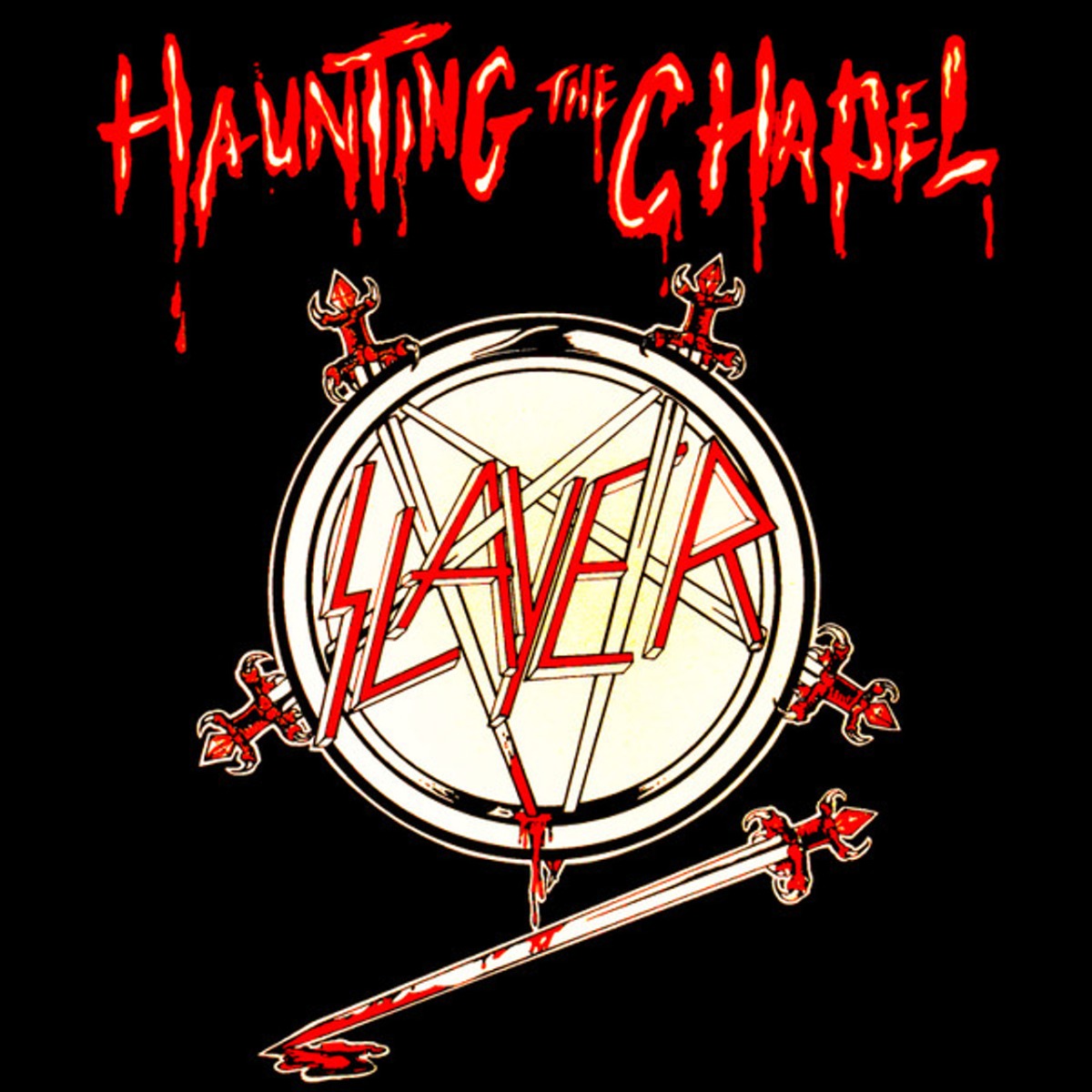 Slayer Haunting The Chapel (Colored Vinyl, Red & White Marble) [Vinyl]