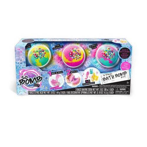 So Bomb DIY - Bath Bomb 3 Pack - Sunny Island/Pink Lemonade/Bubble Gum