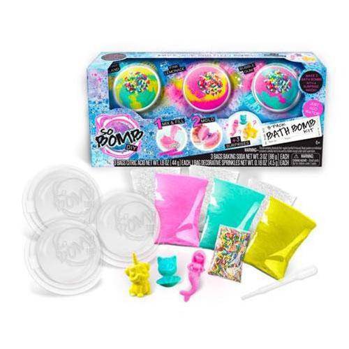 So Bomb DIY - Bath Bomb 3 Pack - Sunny Island/Pink Lemonade/Bubble Gum