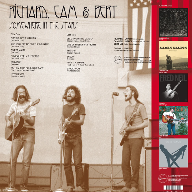 RICHARD, CAM & BERT Somewhere In The Stars (RSD 2024 World Exclusive) [Vinyl]
